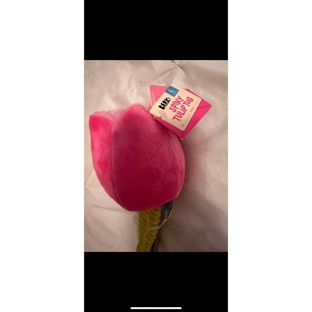 Bark Box Plucky Tulip Tug‎ Plush Dog Toy large barkbox